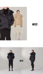 [뮤제]LE MUSEE_BAZEL Reversible Goose Down Puffer Jumper_Matt Black [W CONCEPT]