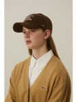 [마니에]ep.5 Corduroy BRASSERIE PUR BEURRE lettering ballcap (Brown/Off white) [W CONCEPT]