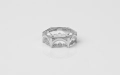 [Address.669어드레스.669]STRUCTURE SILVER RING #7W [W CONCEPT]