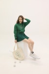 [에이치그라운드클럽]H Logo Pleated Tennis Skirt_Green [W CONCEPT]