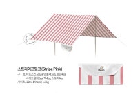 [24그램]미니타프 감성 피크닉 타프 스트라이프핑크 [W CONCEPT]