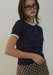 [시그레이트]COLOR BLOCK BUSTIER LAYERED T-SHIRT [W CONCEPT]