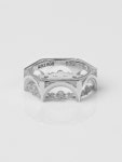 [어드레스.669]STRUCTURE SILVER RING #7W [W CONCEPT]