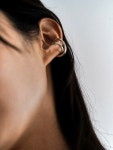 [레끌라]DOUBLE TWIST EARCUFF SILVER/VERMEIL [W CONCEPT]