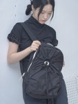 [포이에]Hole string PO backpack_black [W CONCEPT]