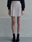 [주르티]스탠드 울 스커트 크림 j1353 [W CONCEPT]