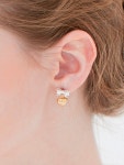 [티오유][Silver925]SE016 medium ribon combi earring [W CONCEPT]