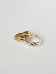 [레끌라]TRI TWIST RING SILVER/VERMEIL [W CONCEPT]