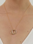 [르세이]Bent Two-Ring Necklace [W CONCEPT]