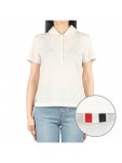 [THOM BROWNE톰 브라운]23FW (FJP081A J0091 113) 여성 폴로 반팔 티셔츠 [W CONCEPT]