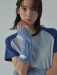 [이터널이모션]SIGNATURE LABEL HANDMADE WOOL WARMER (BLUE MELANGE) [W CONCEPT]
