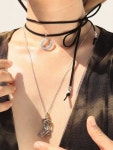 [어거스트하모니]Cowgirl Boots Necklace (Silver) [W CONCEPT]