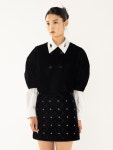 [문리]Two-way Crop Jacket_Black [W CONCEPT]