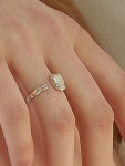 [LSEY르세이]Stone Open Ring [W CONCEPT]