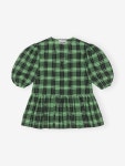 [가니][WOMEN] 23SS SEERSUCKER CHECK WRAP BLOUSE PEAPOD F7539 484 [W CONCEPT]
