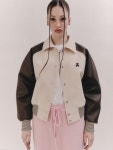 [레스트앤레크레이션][단독]RR LOGO WOOL BOMBER JACKET - BROWN [W CONCEPT]