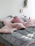 [MAISON DE ROOMROOM메종드룸룸]미스티 핑크그레이 차렵 베딩세트 [W CONCEPT]