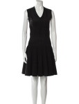 Prada Virgin Wool Knee-Length Dress - Black Dresses, Clothing - PRA889013 | The RealReal Virgin Wool Knee-Length Dress