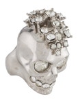 King Baby Studio x Slumerican Two-Tone Lightning Bolt Skull Ring - Cocktail Ring, Rings - KNG21574 | The RealReal x Slumerican... 