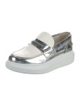 Alexander McQueen Patent Leather Loafers - Neutrals Flats, Shoes - ALE253203 | The RealReal
