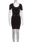 Stella McCartney Crew Neck Mini Dress - Black Dresses, Clothing - STL210055 | The RealReal Crew Neck Mini Dress
