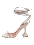 Saint Laurent Leather T-Strap Sandals - Black Sandals, Shoes - SNT338004 | The RealReal Leather T-Strap Sandals