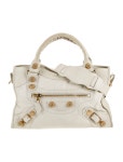Balenciaga Leather Motocross City Metallic Edge - Neutrals Totes, Handbags - BAL314014 | The RealReal Leather Motocross City... 