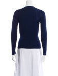 Balenciaga Crew Neck Long Sleeve Top - Blue Tops, Clothing - BAL370085 | The RealReal