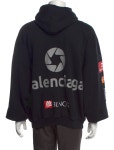 Balenciaga 2023 Graphic Print Hoodie - Black Sweatshirts & Hoodies, Clothing - BAL370099 | The RealReal