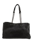 Bottega Veneta Intrecciato Large Chain Tote - Black Totes, Handbags - BOT250023 | The RealReal Intrecciato Large Chain Tote