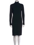 Bottega Veneta Wool Knee-Length Dress - Black Dresses, Clothing - BOT305014 | The RealReal Wool Knee-Length Dress