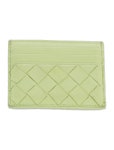 Bottega Veneta Intrecciato Weave Leather Card Holder - Green Wallets, Accessories - BOT370069 | The RealReal