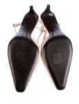 Bottega Veneta Intrecciato Weave Leather Slingback Flats - Pink Flats, Shoes - BOT370071 | The RealReal
