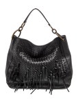 Bottega Veneta Intrecciato Loop - Black Hobos, Handbags - BOT370083 | The RealReal