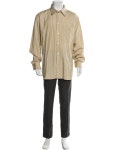 Bottega Veneta Striped Long Sleeve Shirt - Neutrals Casual Shirts, Clothing - BOT370085 | The RealReal
