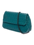 Bottega Veneta Intrecciato Olimpia Baby - Blue Shoulder Bags, Handbags - BOT370094 | The RealReal