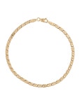 Bracelet 14K Heart Charm Mariner Link Bracelet - 14K Yellow Gold Charm, Bracelets - BRACE111206 | The RealReal 14K Heart Charm... 