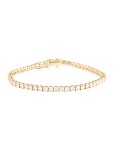 Bracelet 18K 7.15ctw Diamond Tennis Bracelet - Link, Bracelets - BRACE210002 | The RealReal