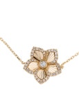 Bracelet 14K Diamond Flower Station Link Bracelet - Link, Bracelets - BRACE210031 | The RealReal