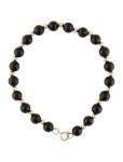 Bracelet 14K Onyx Bead Bracelet - Bead, Bracelets - BRACE210049 | The RealReal