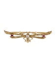 Brooch 14K Diamond Milgrain Brooch - 14K Yellow Gold Pin, Brooches - BROOC29443 | The RealReal 14K Diamond Milgrain Brooch