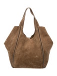 Brunello Cucinelli Suede Hobo - Neutrals Hobos, Handbags - BRU450016 | The RealReal
