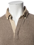 Brunello Cucinelli Cashmere Collar Polo Sweater - Neutrals Sweaters, Clothing - BRU450027 | The RealReal