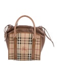 Burberry Haymarket Check Handle Bag - Neutrals Handle Bags, Handbags - BUR230051 | The RealReal Haymarket Check Handle Bag