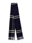 Burberry Cashmere Striped Scarf - Blue Scarves, Accessories - BUR370067 | The RealReal Cashmere Striped Scarf