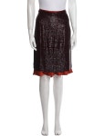Celine Knee-Length Skirt - Burgundy Skirts, Clothing - CEL339012 | The RealReal Knee-Length Skirt