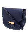 Celine Leather Trotteur Small - Blue Crossbody Bags, Handbags - CEL400089 | The RealReal