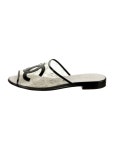 Fendi Leather Floral Print Slides - Black Sandals, Shoes - FEN316016 | The RealReal Leather Floral Print Slides