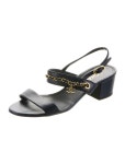 Chanel 2017 Interlocking CC Logo Slingback Sandals - Neutrals Sandals, Shoes - CHA1063782 | The RealReal 2017 Interlocking CC... 