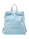 Chanel 2023 Quilted 22 Backpack - Blue Backpacks, Handbags - CHA1416579 | The RealReal